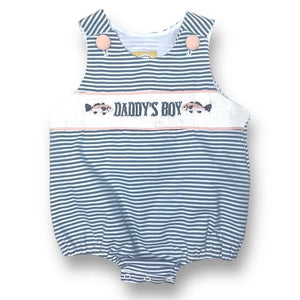 SMOCKED DADDY'S BOY BUBBLE